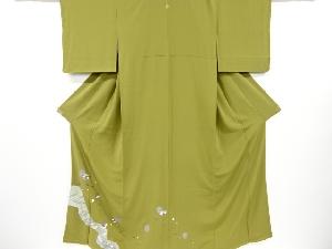 霞に群鶴・茶道具模様一つ紋色留袖